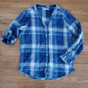 Kenneth Cole Reaction Plaid Button Down Shirt